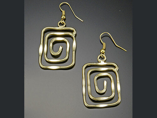 GOLD-PLATED TIDEPOOL EARRINGS