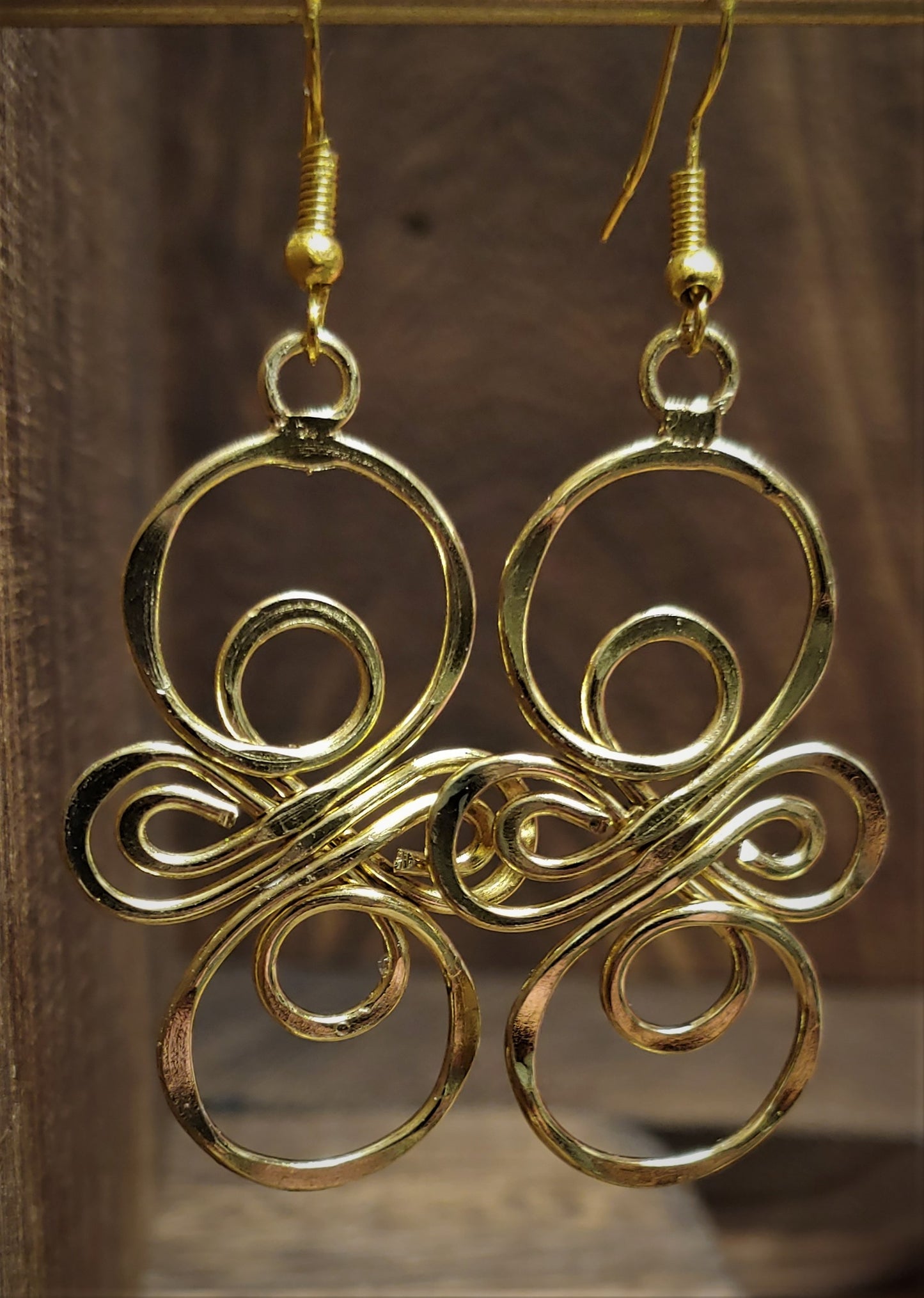 GOLD-PLATED ANGEL EARRINGS
