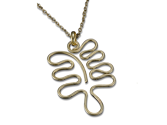 30" LEAF NECKLACE