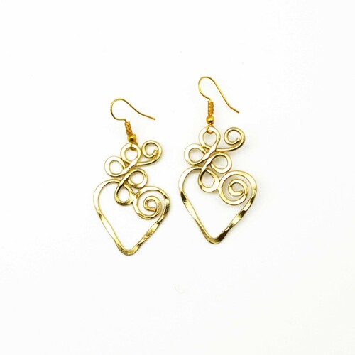 OPEN HEART EARRINGS