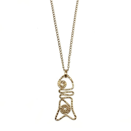 30" FISHBONE NECKLACE