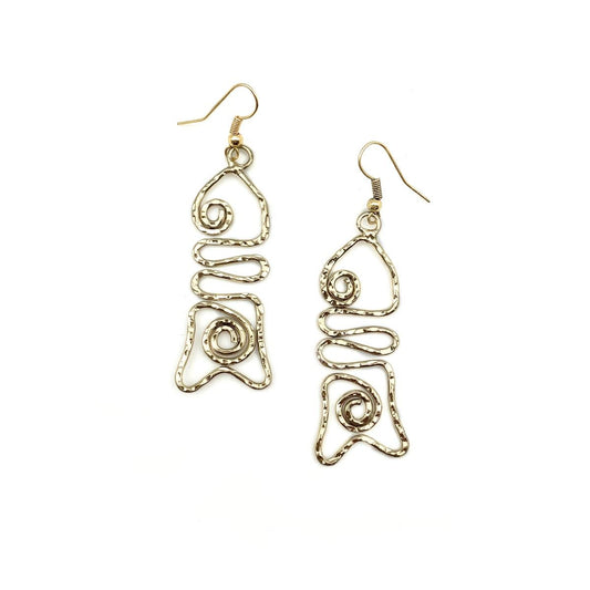 GP FISHBONE EARRINGS
