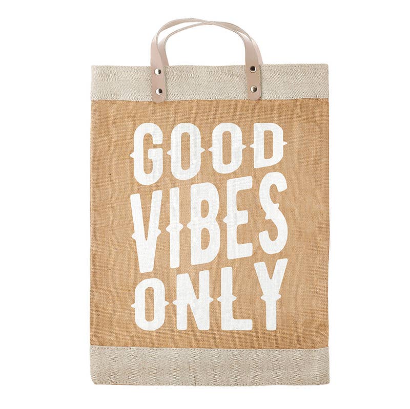 MARKET TOTE- GOOD VIBES