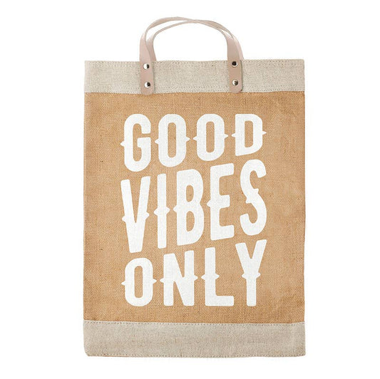 MARKET TOTE- GOOD VIBES