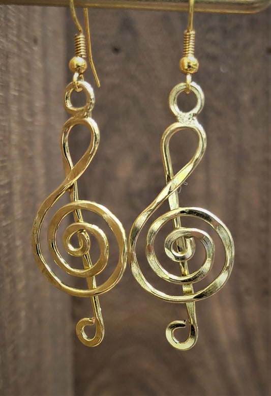 GOLD-PLATED MUSIC STAFF