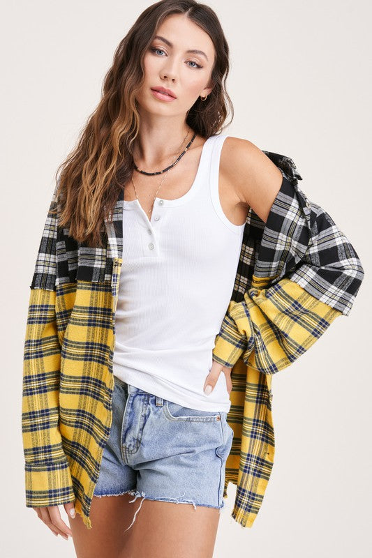 PERFECTLY PLAID BLK & YELLOW
