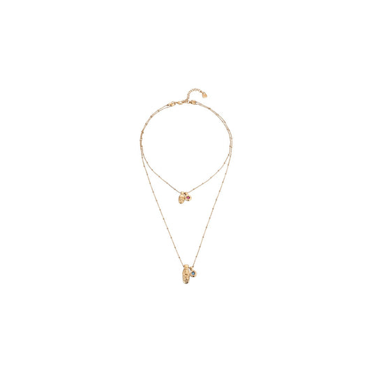 UNO "LIGHT IT UP" BOY/GIRL NK GOLD PLATED W/CHARMS & CRYSTALS