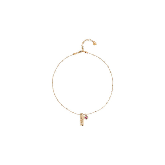 UNO "BUDDHAGREEN" GOLD PLATED CHARMS &ONE FACETED CRYSTAL